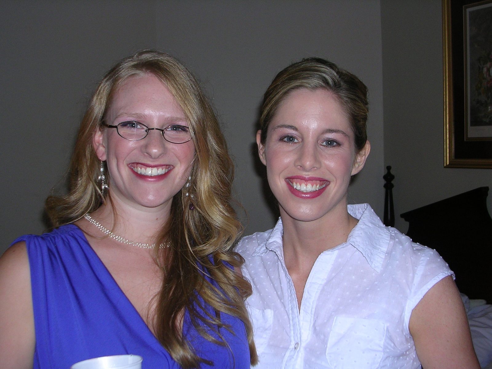 Celeste and Amber (we all had to have our own shot!)